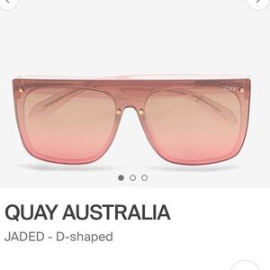 Quay Australia Pink Sunglasses jaded out of stock